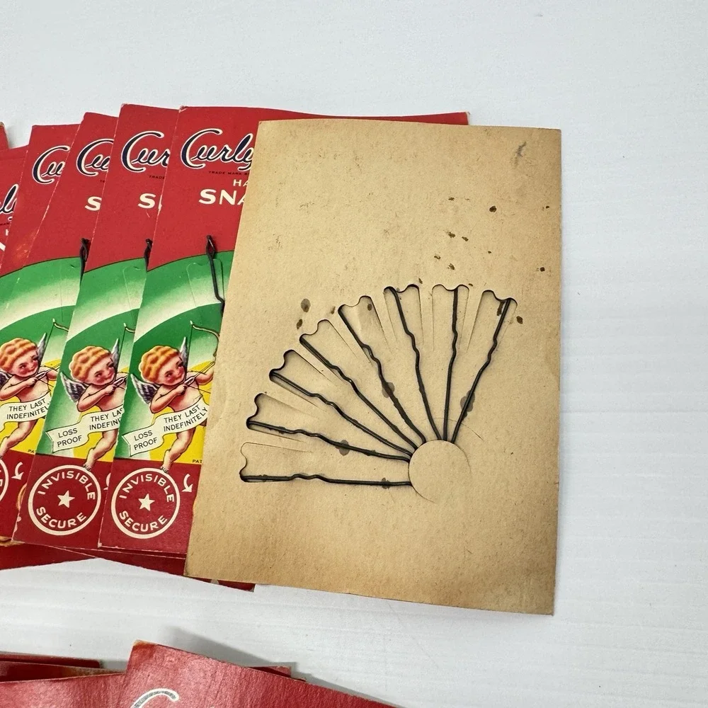 17 Packs Curly Lox Hair Snaps Vintage Accessories Invisible Secure Decor Prop